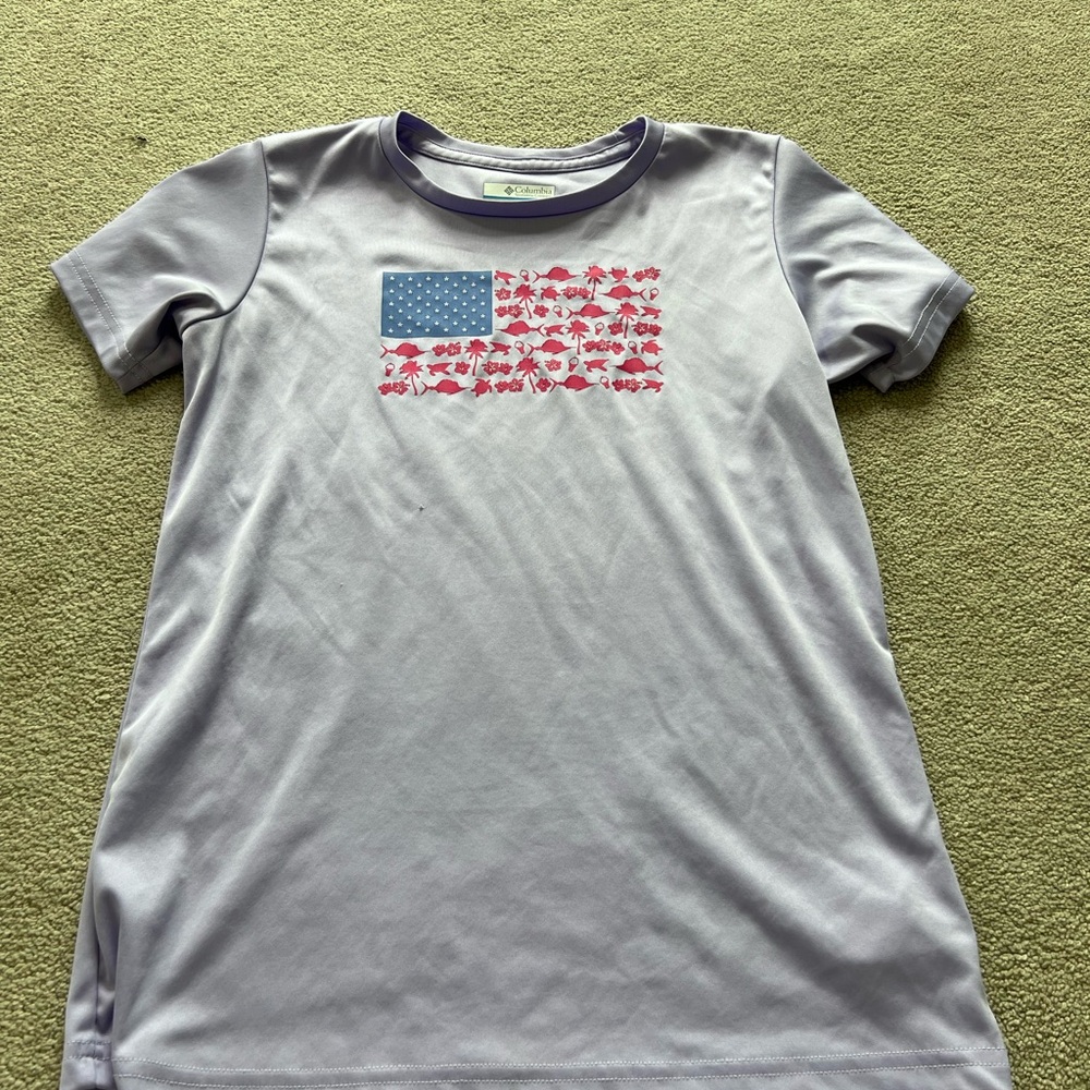 Columbia Purple Short Sleeve Tee